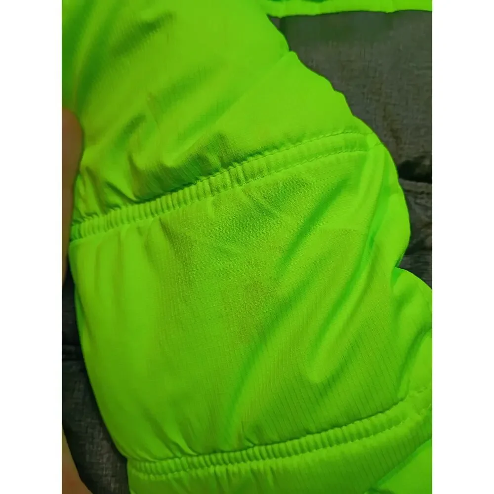Cozy Faded Glory Kids' Gray & Green Puffer Jacket - Size 6/7